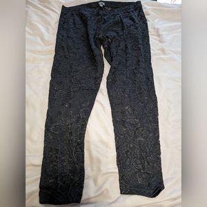 Women's XL Apt. 9 Black Lace Leggings
